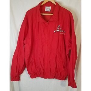 VTG Crable Sportswear‎ Indiana Hoosiers IU Windbreaker Jacket Full Zip Size XL